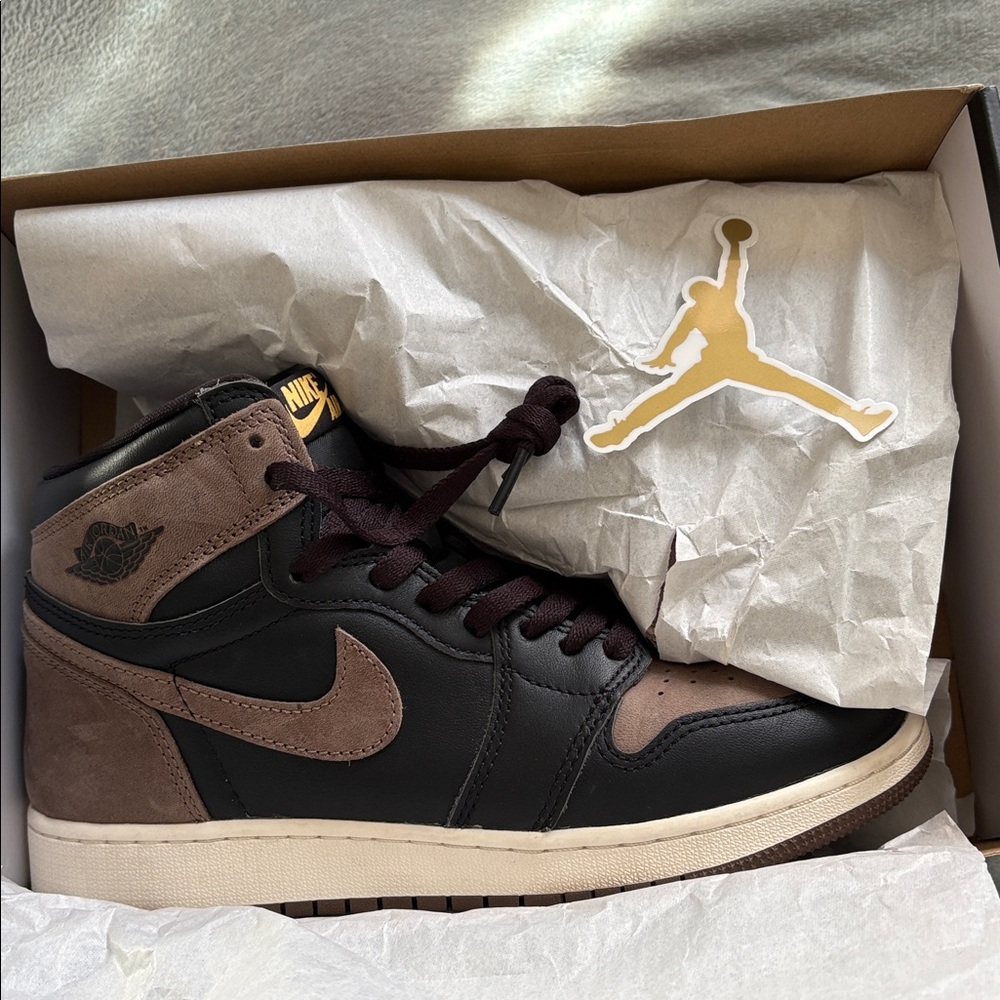 Nike Black and Brown High-Top Sneakers